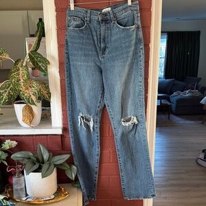 Pistola Classic Straight Leg Distressed Denim Jeans